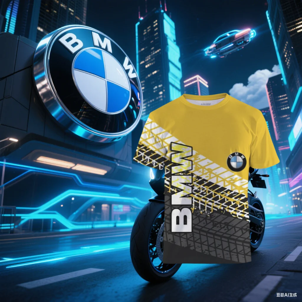 

Мужская футболка Racing BMW Мотоциклетная футболка Футболка с принтом BMW Летняя впитывающая пот дышащая быстросохнущая футболка 2025 Новинка