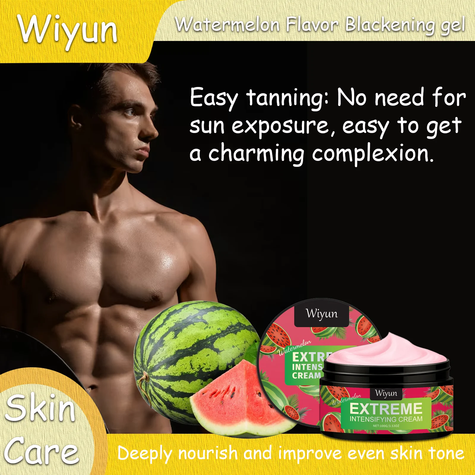 

WIYUN 100g Watermelon Extreme Intensifying Cream Deep Nourishment, Effectively Improve Skin Firmness and Elasticity Rejuvenate