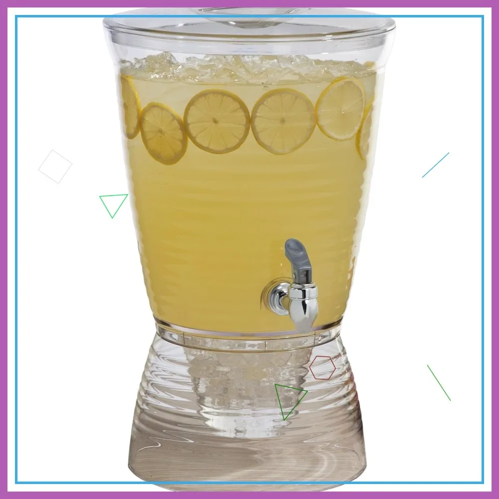 

2.5 Gallon Clear Beverage Dispenser for Pets, Pack of 1 - Easy to Use and Clean