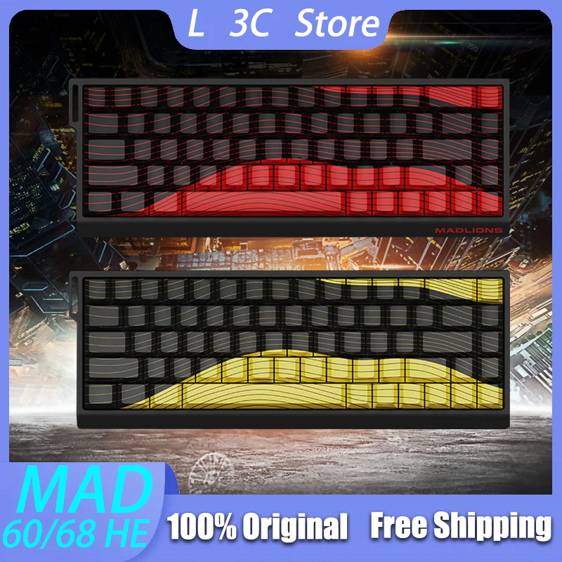 

Madlions MAD60 MAD68 Wired Mechanical Keyboard 8K Magnetic Switch 61/68Keys Hot Swap Rapid Trigger DKS Esports Custom PC Laptop