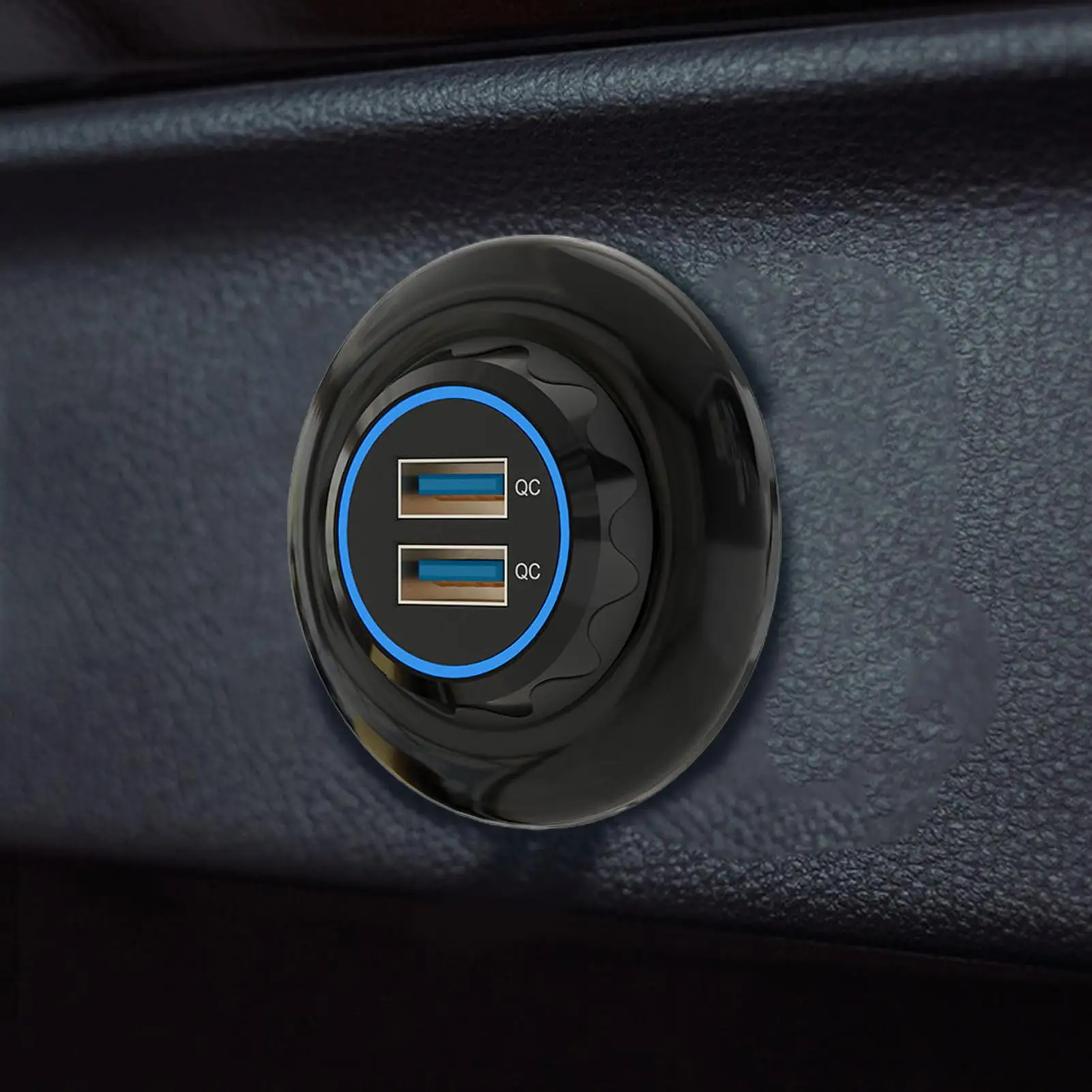 Car Charger Multi Port PD QC3.0 Port USB Outlet 30W PD USB Socket Efficient Car Charger Socket Quick Charge QC For Rapid