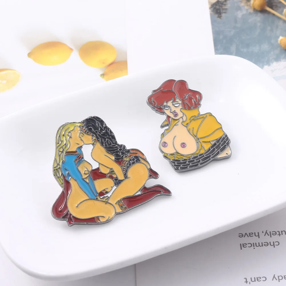 الرجعية الأوروبية عصر النهضة الفن المعادن المينا بروش فان جوخ النفط اللوحة الفن دبوس الرجال النساء على ظهره شارة مجوهرات اكسسوارات #4