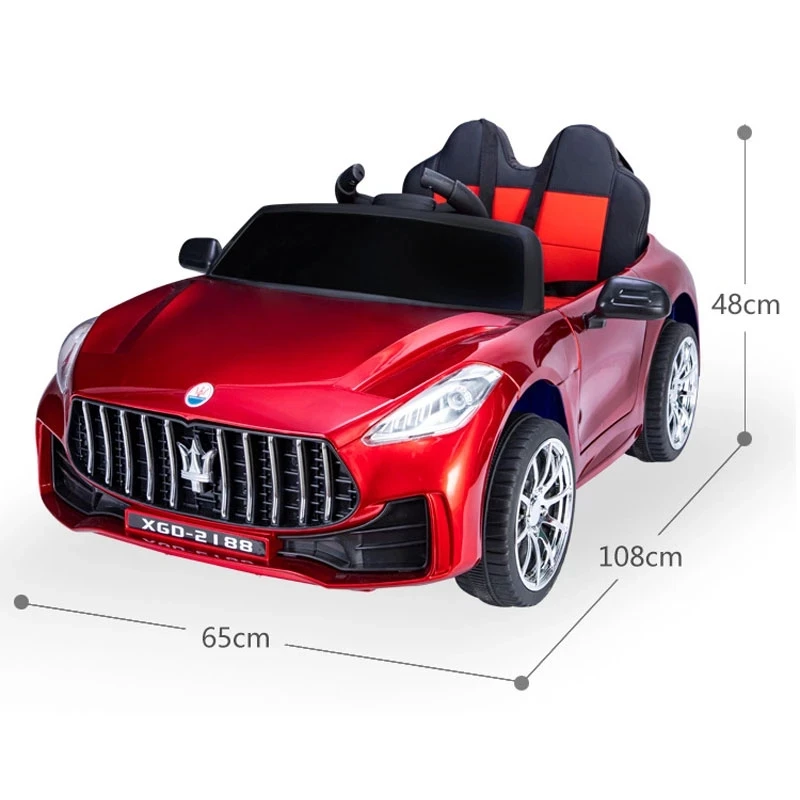 Children Electric Car Kids Ride On Toys Double Door Four Wheels 2.4G Bluetooth Remote Control Car Baby Birthday Gift