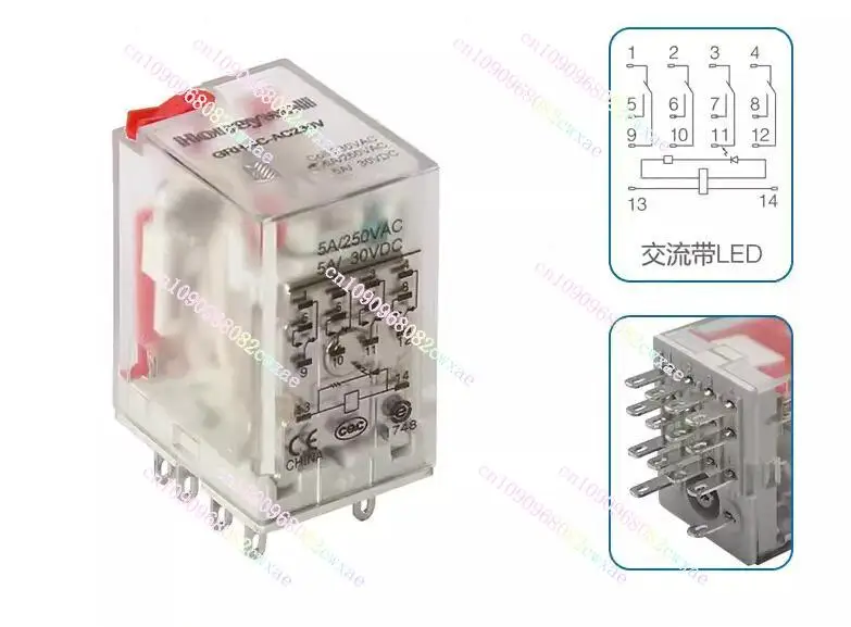 Intermediate relay 5A 14-pin GRH-4C-DC24V GRH-4C-AC230V...
