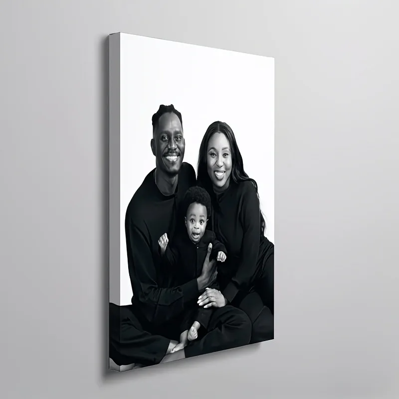 Wooden Photo Frame,|Custom Cherished Moments for Partners,IFamily & Pets|Wrapped Frame for Bedroom Home Office Decor, Photo Coll