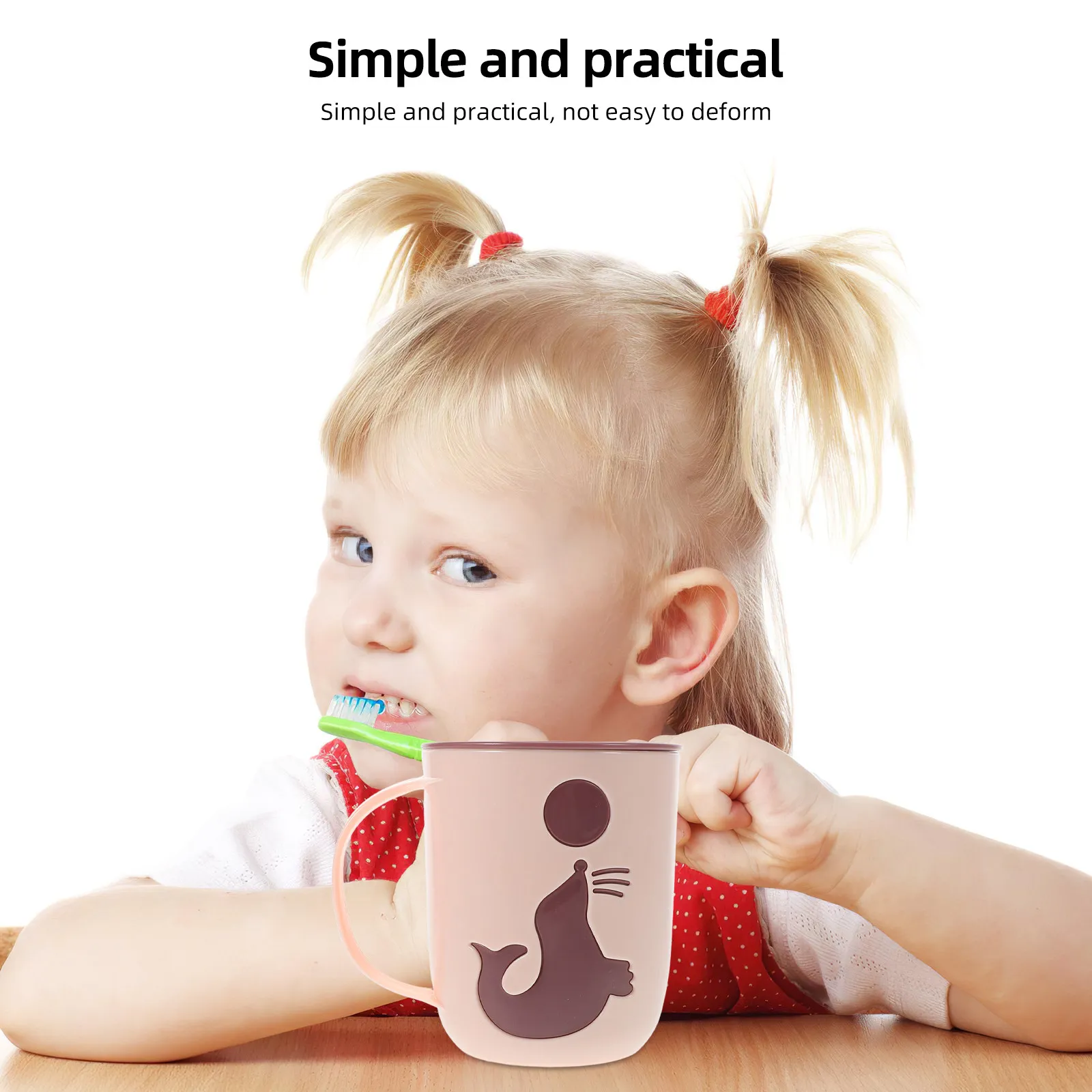 Brush Container Cute Toothbrush Cups Cartoon Drinking for Home Brushing Mouth Wash Reusable