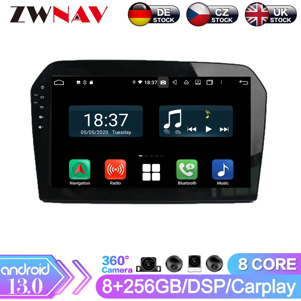 Android 13 Car Head Unit GPS Navigation For Volkswagen Jetta 2012-2015 Autoradio Multimedia Player Tape Recorder Stereo Display