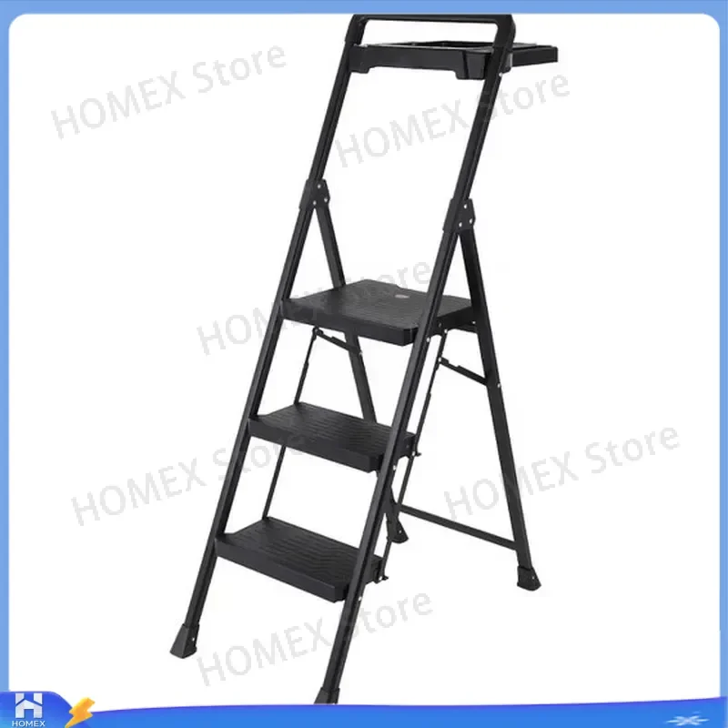 Portable Folding Step Ladder 3 Step Thickened Safety Herringbone Stool Indoor Household Multi Function Climbing Ladder Heavy