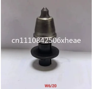 W6-20 Milling Machine Tooth Asphalt Cutter Head Bullet Alloy Tooth Seat Highway Tooth Milling Tooth, Minimum 50 Pcs
