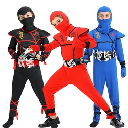 Boys Ninja Deluxe Costume With Accessories Boys Girls Kung Fu Ninja Outfit Halloween Birthday Party Ideas Gifts