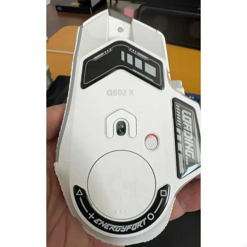 C7AB 1Set Glass Pedal pies mouse para g502 x velocidades luz / g502 x más mouse reemplace los deslizamientos los