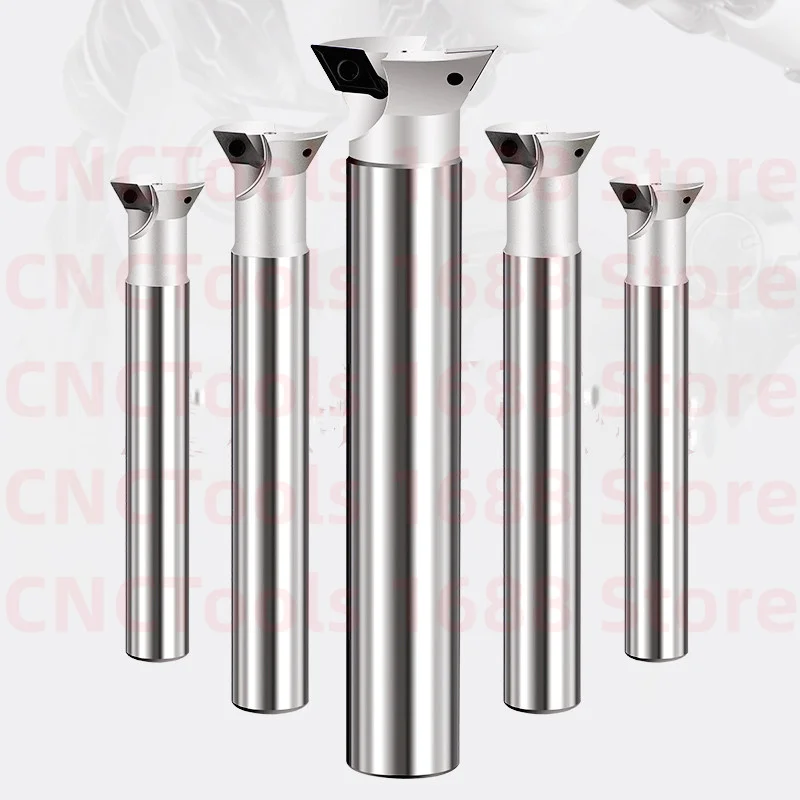 YW45 YW55 YW60 Dovetail Milling Cutter Tool Shank T Grooving Straight Handle 45 55 60 Degree V Slot Endmill Tongue Groove Holder