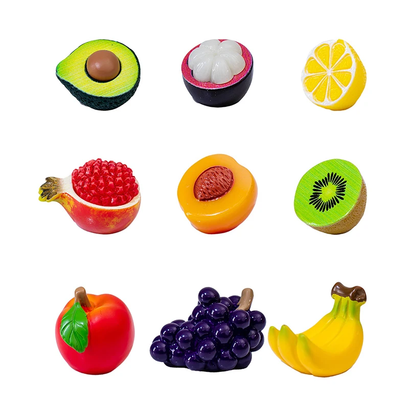 Miniatures Figurines Creative Simulated Fruits Micro Landscape Ornaments For Home Decorations Desk Decoration Accessories