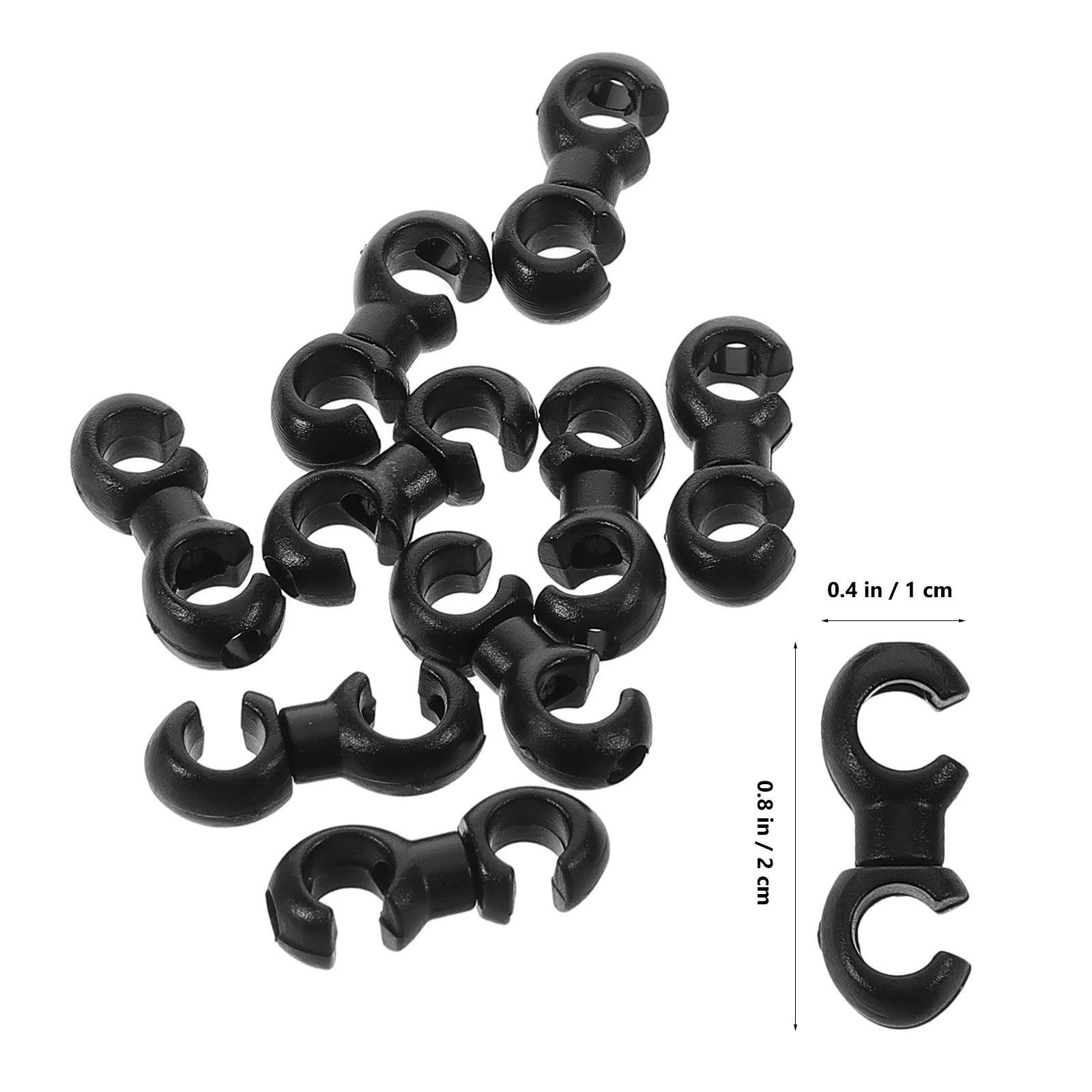 10Pcs Bike Cable Clips Plastic Bicycle Brake Shift Gear Wire Clamp S-Hook Clip Fixing Holder for Mountain Road Bicycle Cable