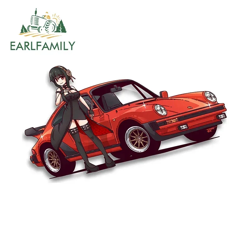 

EARLFAMILY 13cm X 7.4cm For Yor Car Stickers Occlusion Scratch Personality Decals Car Label Windshield Surfboard Sunscreen