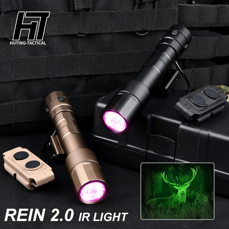 

Tactical REIN 2.0 IR light CloudDefensive Airsoft Rifle Flashlight Weapon night vision Scout Light Hunting 20mm Rail Mlok Keymod