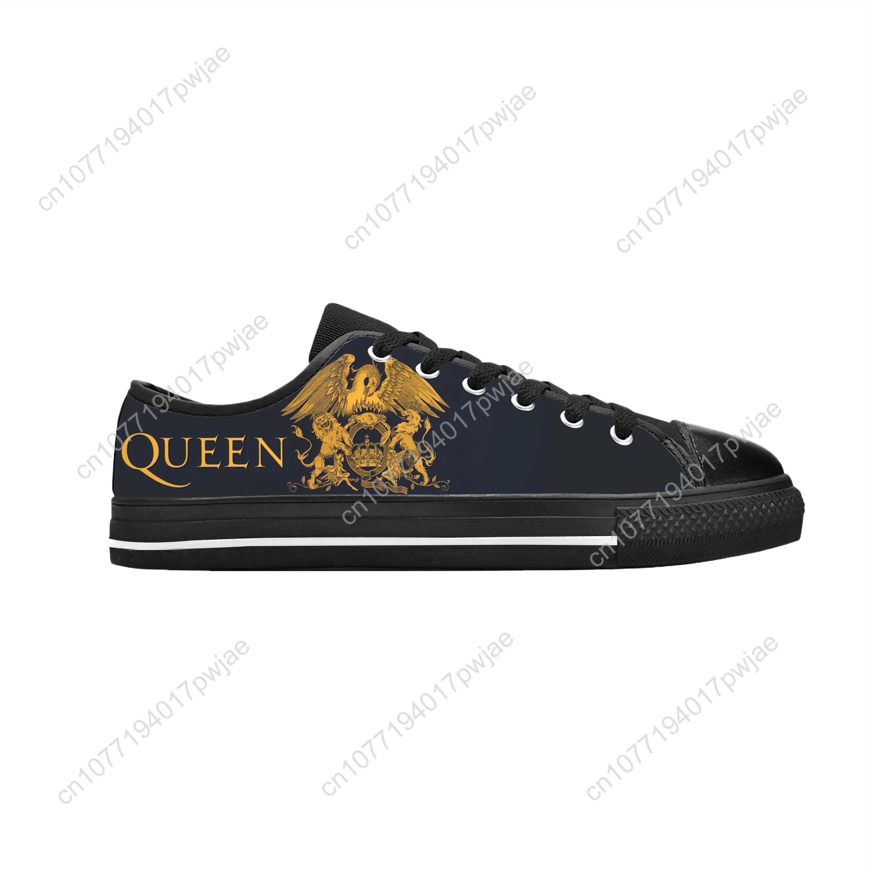 Freddie Mercury Rock Band Music Singer Funny Queen Casual Cloth Shoes Low Top Comfortable Breathable 3D Print Men Women Sneakers