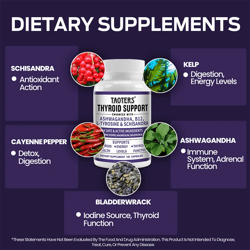 Thyroid Hormone Contains Vitamin B12 Complex, Zinc, Selenium, and Ashwagandha To Support Thyroid Energyand Thyroid Health Levels