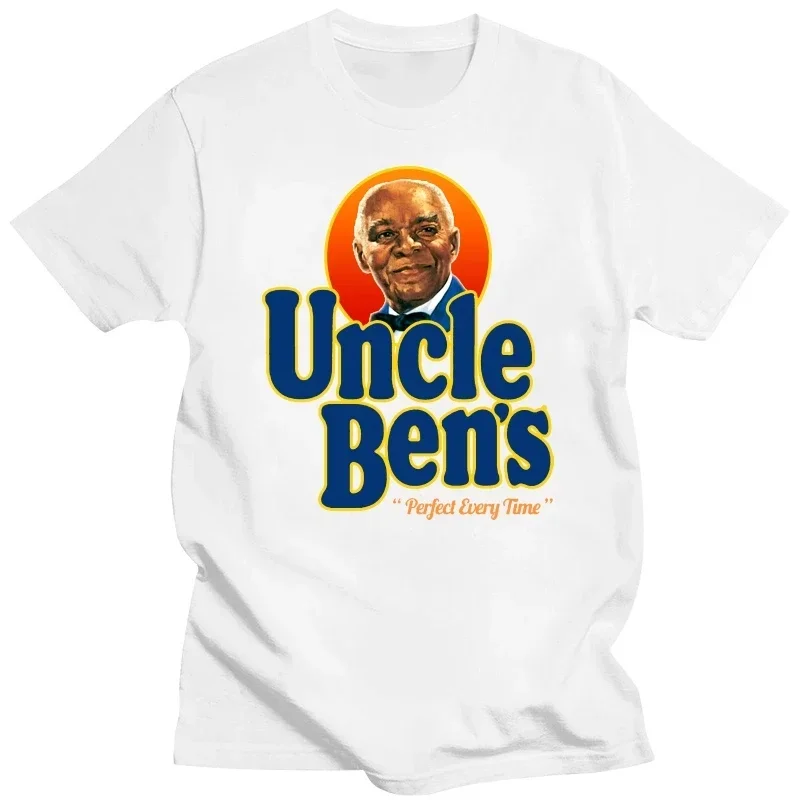 100% Cotton tshirt hombre Printing Short Remember Uncle Ben Rice Food Cooking T-Shirt men clothing  oversized t shirt  harajuku