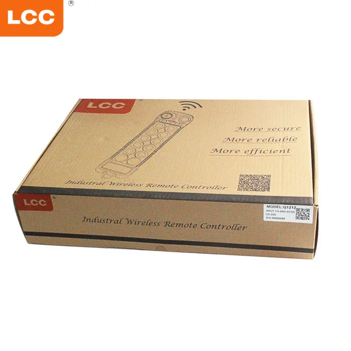 TLF LCC Q1212 Control remoto de polipasto de cadena de relación industrial con botón pulsador de doble velocidad de 12 canales