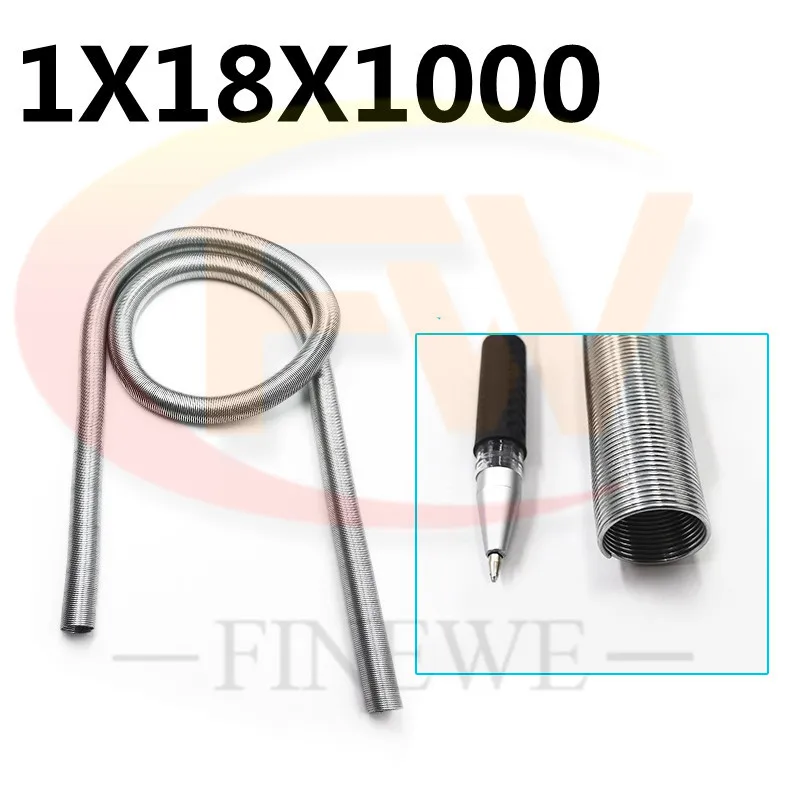 Wire 1.0mm Length 1M Bending Catheter Protective Hose Spring Thin Long Flexible Galvanized Steel Compression Spring