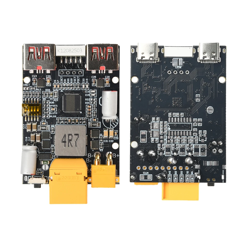 2-7S 100W Fast Charging Module Backup Power Supply Mainboard TYPE-C USB XT60 XT30 Compatible with Lithium Iron Phosphate Battery