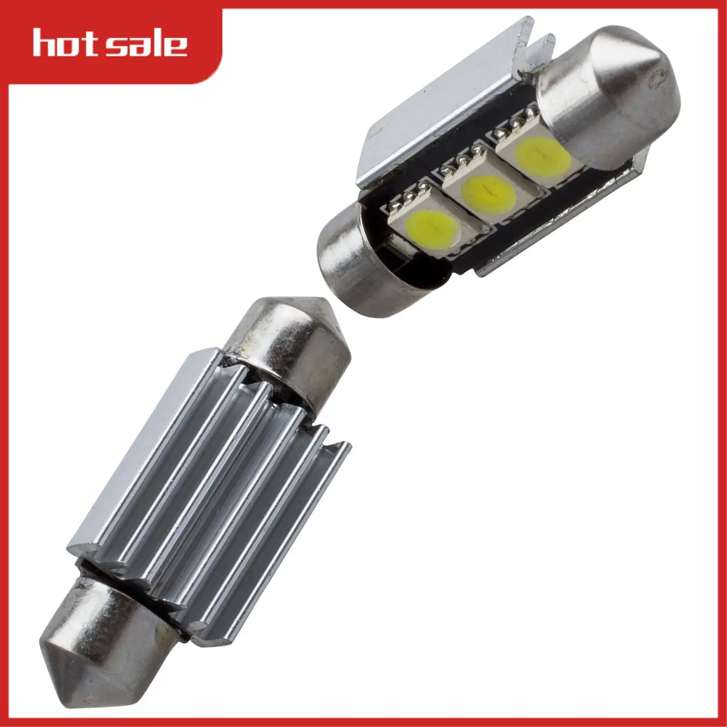 

A21I-2 X 36 мм 3 SMD 5050 Светодиодный купольный гирлянда без ошибок с радиатором