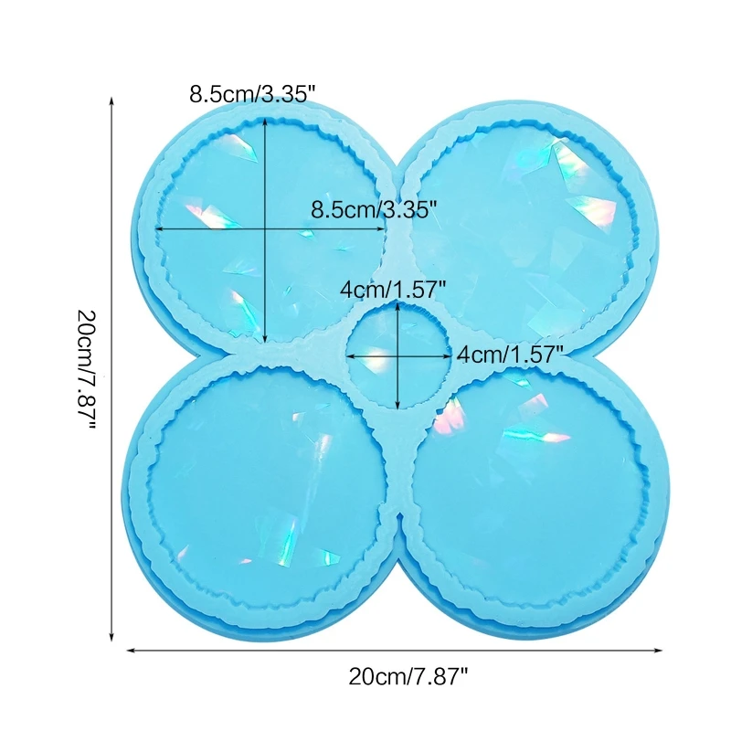 Placemat Tray Molds DIY Coaster Molds Silicone Tray Molds Epoxy Resin Casting Molds for DIY Casting Home Decoration