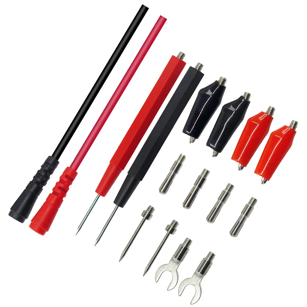 

18Pcs Banana Plug Multimeter Test Lead Cable Set Multifunction Alligator Clip Silicone Test Tools Kit for Precision Electrical