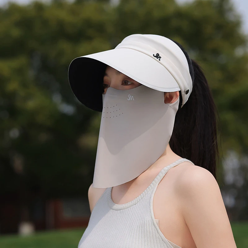 

1PC Summer Sunblock Hat Outdoor Riding Sports Sunblock Hat Ladies Empty Top Baseball Sunblock UV Protection Hat