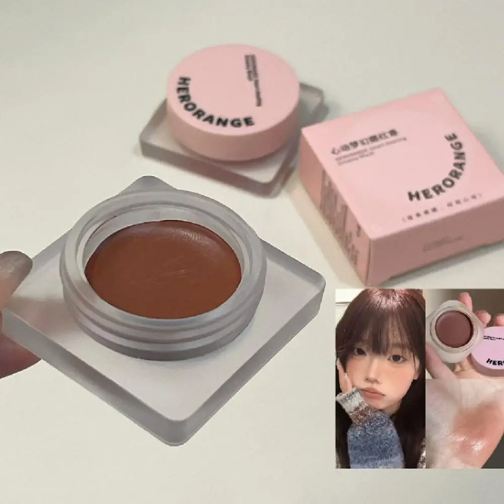 أحادية اللون أحمر الخدود ماتي لون الخد الطبيعي اشراق ماكياج الوجه لينة مقاوم للماء الكنتوري بودرة الوجه ماكياج أحمر الخدود X5E1 #2