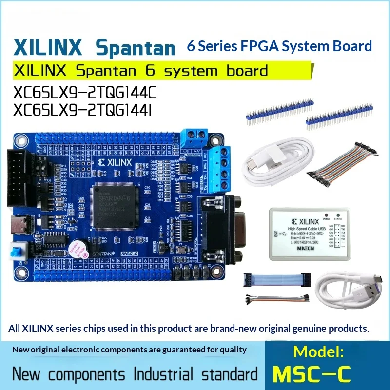 xc6slx9-2tqg144 spartan6 fpga industrial control board core development board integrated rs485 rs422 rs232 usb interface