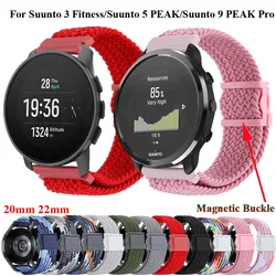 Hot 20mm 22mm Strap For Suunto 9 PEAK Pro Nylon Band Bracelet Watchband For Suunto 3 Fitness/Suunto 5 PEAK/Ocean/Race S Vertical