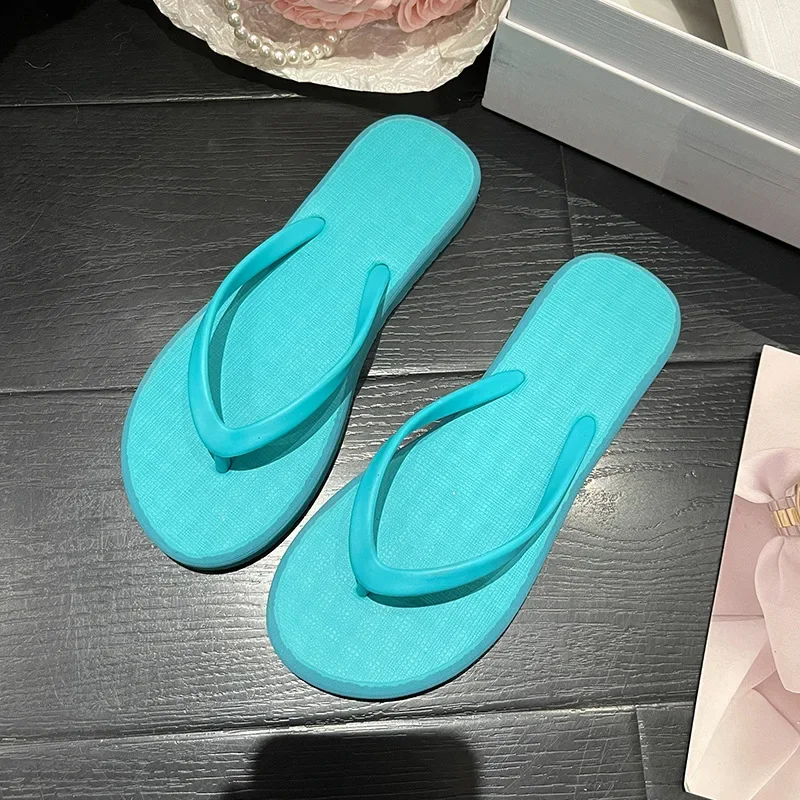 Beach Sandals Summer Flip Flops for Women Slippers Cute Candy Color Indoor Flat Shoes Men Beach Slippers Non-slip Soft Sole