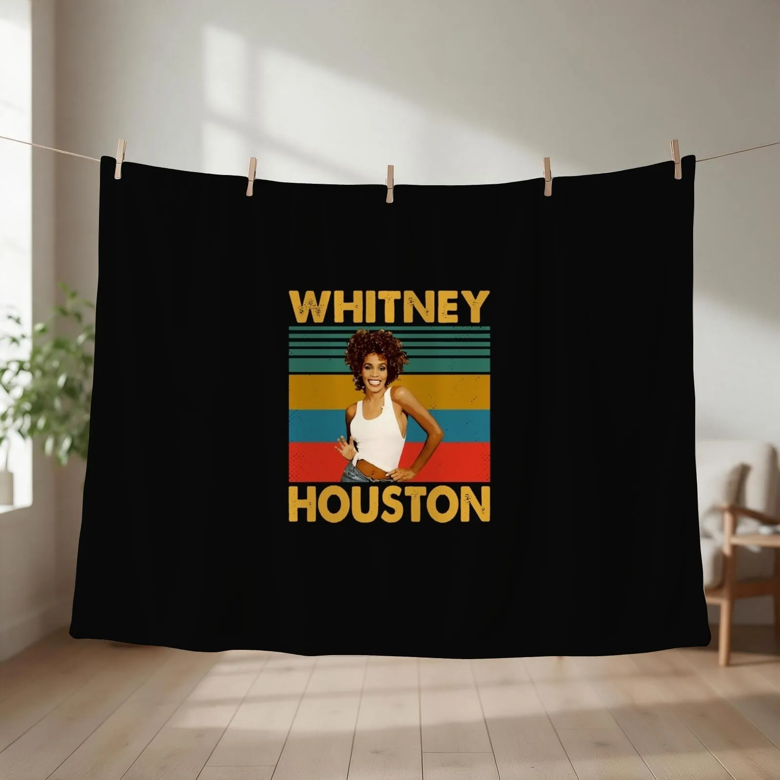 Vintage Gift Whitney Diva 80s Houston Essential Throw Blanket Stuffeds Loose blankets and throws Luxury Brand Blankets