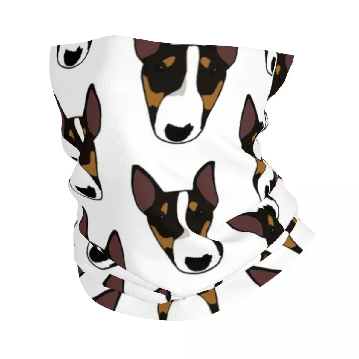 Bull Terrier Dog Bandana Neck Cover Printed Balaclavas Wrap Scarf Warm Headwear Fishing Unisex Adult Washable Motorcycle