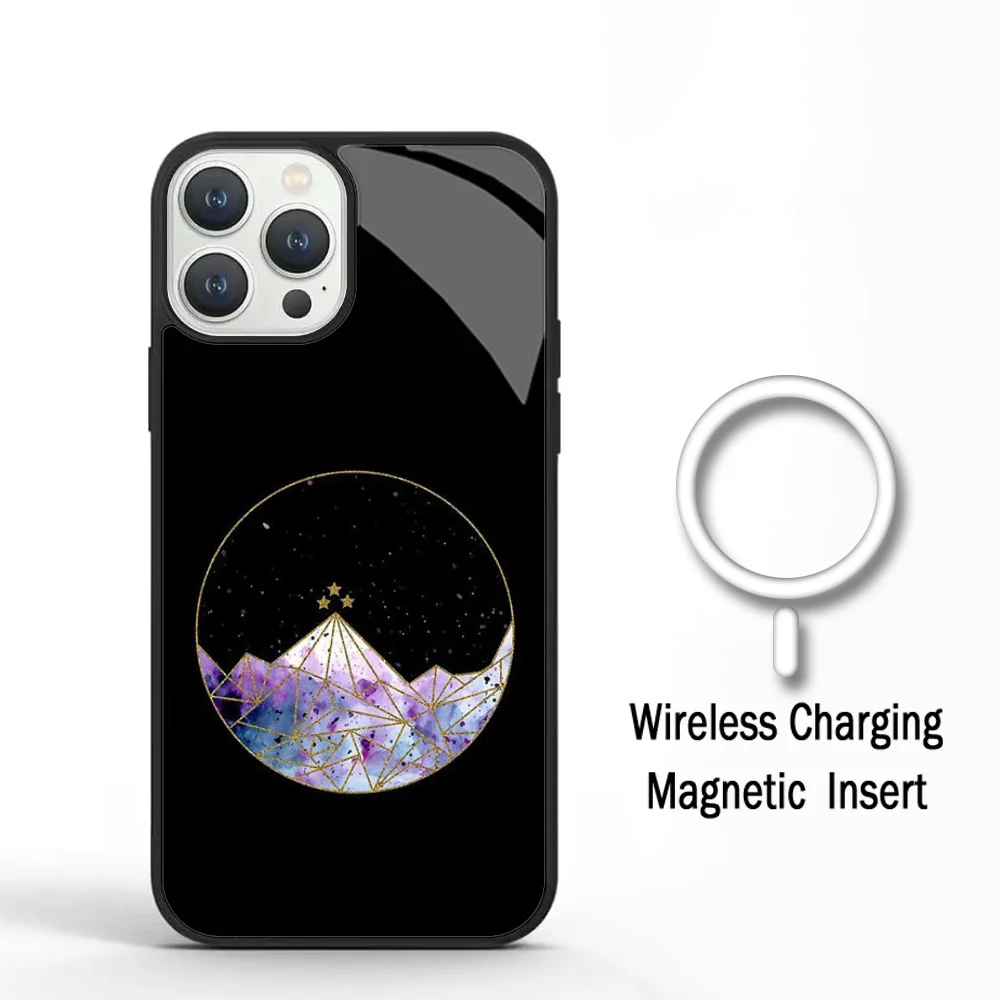 Acotar A Court Of Mist And Fury Phone Case For IPhone 11 12 13 14 15 Plus Pro Max Mirror Acrylic Cover For Magsafe