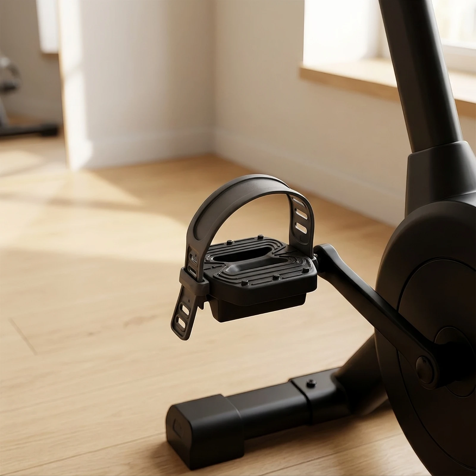Home Gym Installation - ストラップ付きエクササイズバイクペダル 取り付け簡単 エクササイズバイクペダル用ハードウェア 安定性があり快適 室内サイクリング、ホームジムに最適