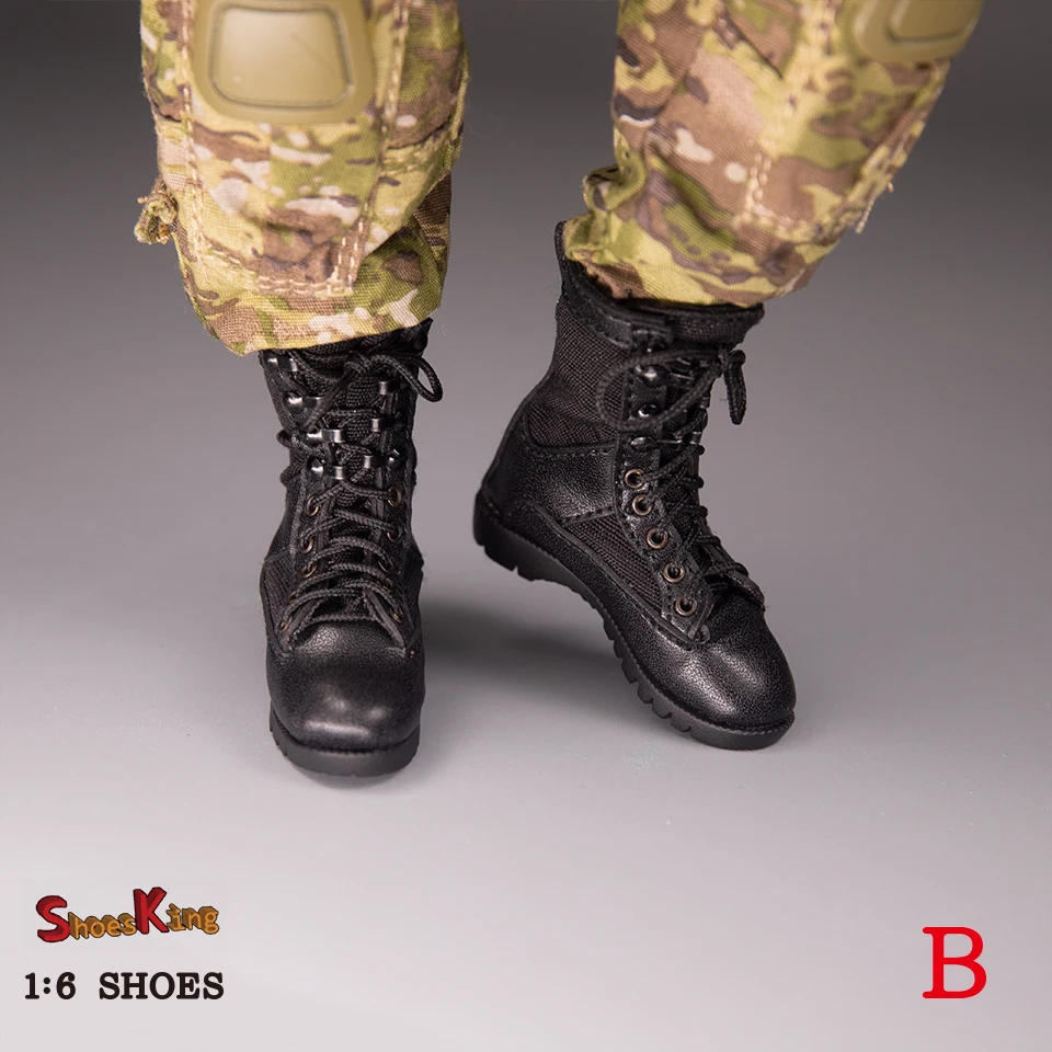 Disponibile SK011 Stivali da combattimento maschili in scala 1/6 Modello di scarpe cave dell'esercito per corpo di action figure da 12 pollici per la collezione di fan