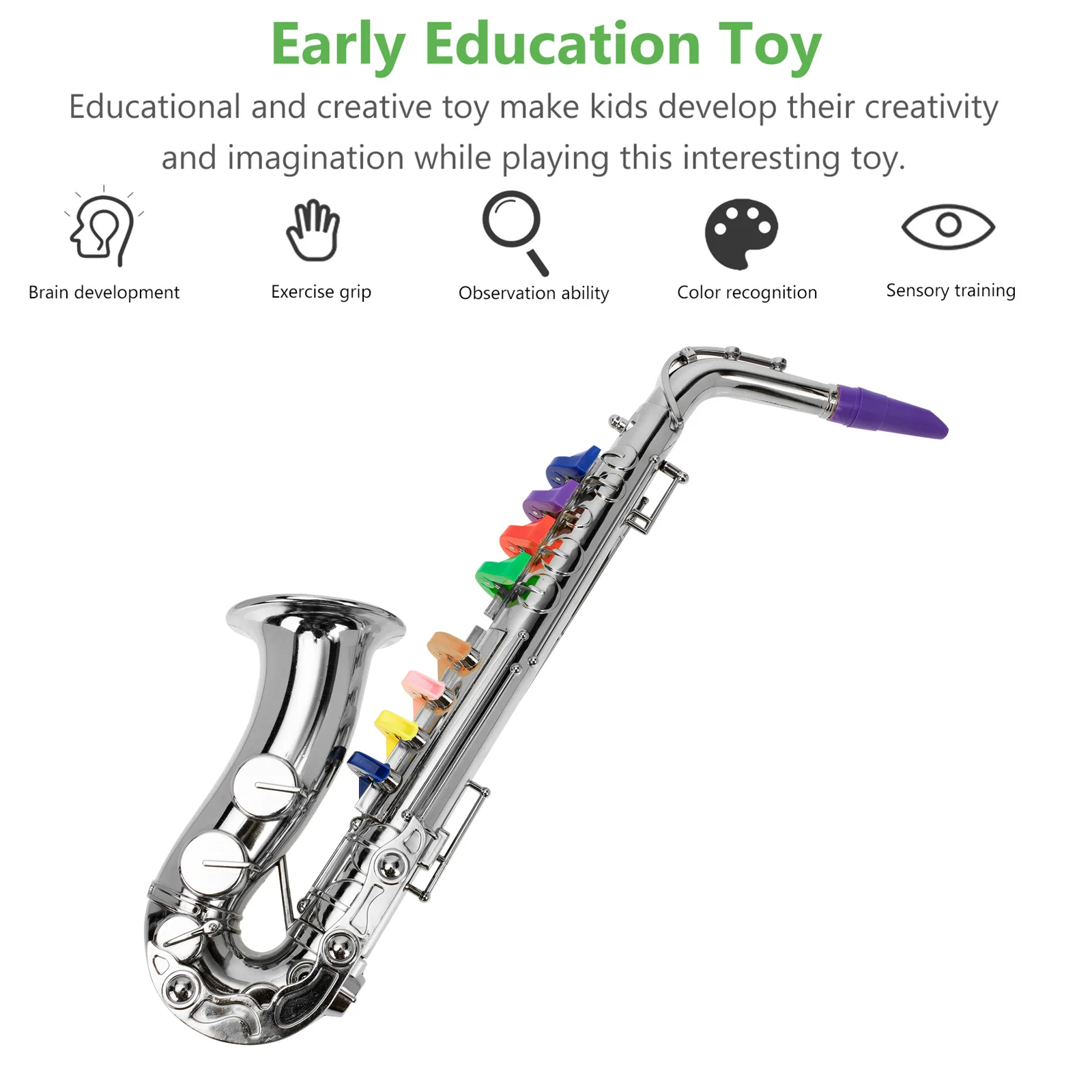 Sax Toy Toys Children Saxophone Educational Toddler for Kids Instrument Musical Stage Performance Prop Plastic Mini