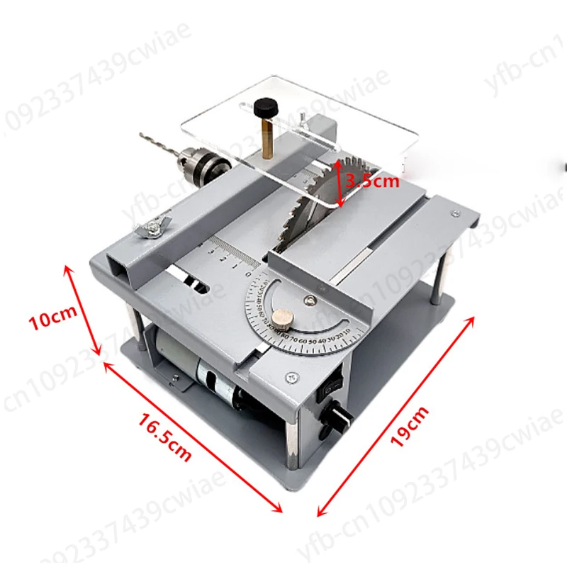 Small and Micro Multi-function Table Saw PCB Small Desktop Cutting Machine Diy Model Woodworking Household Mini Electric Saw