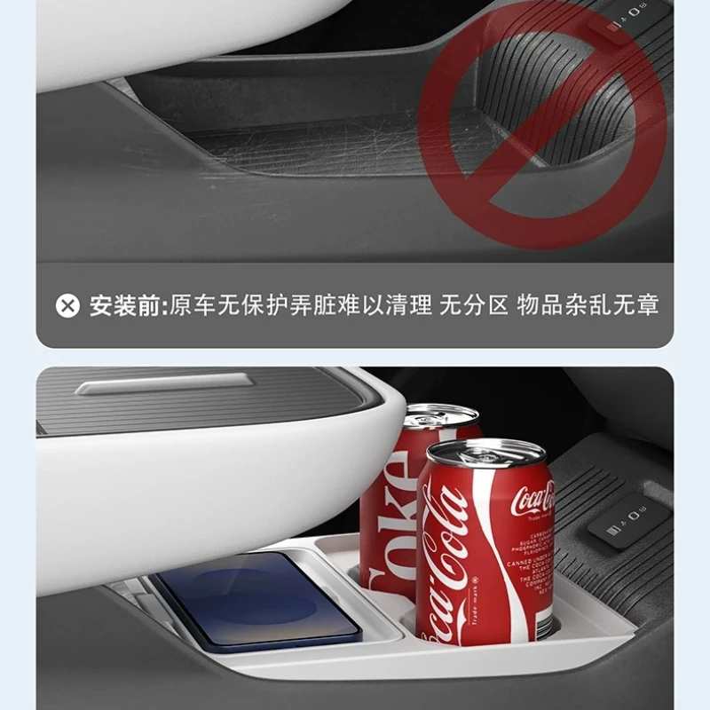 For Ford MONDEO 2026 Specialized central control lower storage box modification accessories silicone storage box