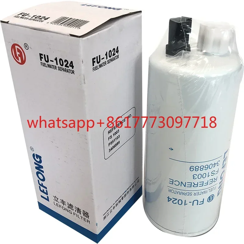 Elemento filtrante 3406889 P551103 FS1003 FS19596 filtro separador de aceite y agua