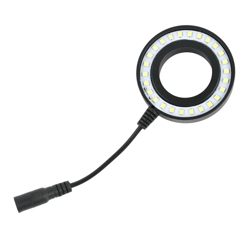 SMD 26 pcs LED Ring Light lampada illuminante regolabile ad alta luminanza 5V USB 6500K - 7500K per microscopio Video industria HDMI USB