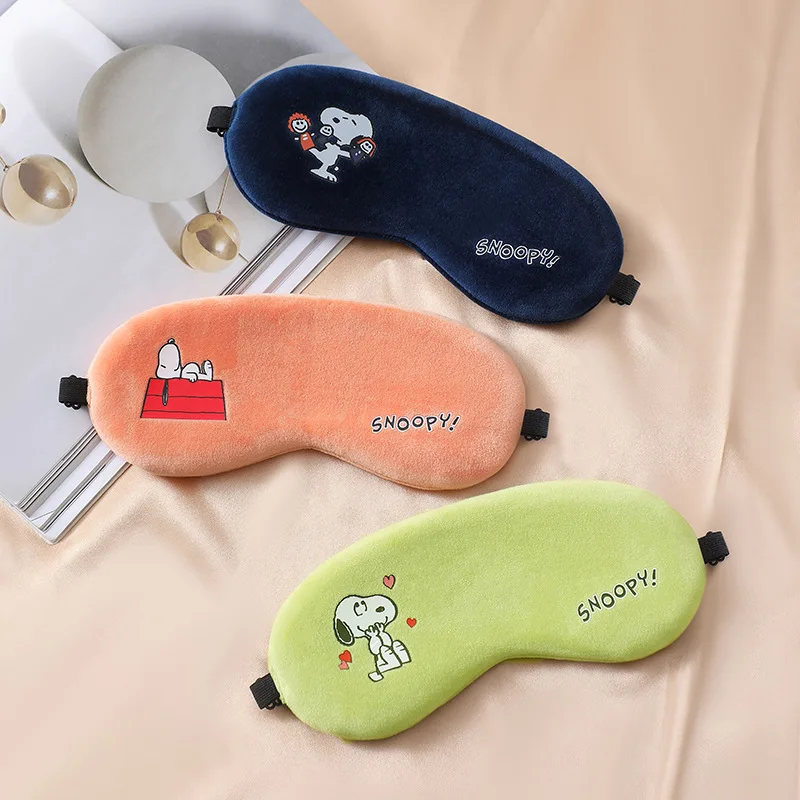 Snoopy Cartoon Eye Mask Student Dormitory Blackout To Relieve Eye Strain Lunch Break Eye Mask Anime Peripheral Kid Birthday Gift