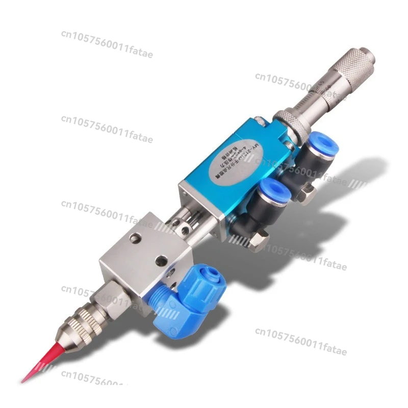

Thimble type precision dispensing valve UV glue ink alcohol pneumatic single liquid valve micrometer fine-tuning