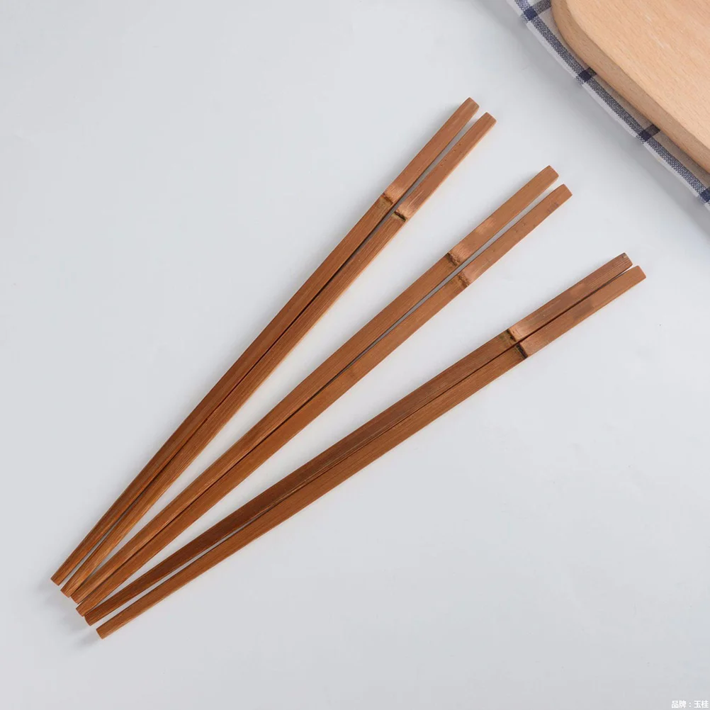 

4 Pcs Extended Bamboo Chopsticks Wooden Long Frying Cooking Noodle Reusable Hot Pot Japanese