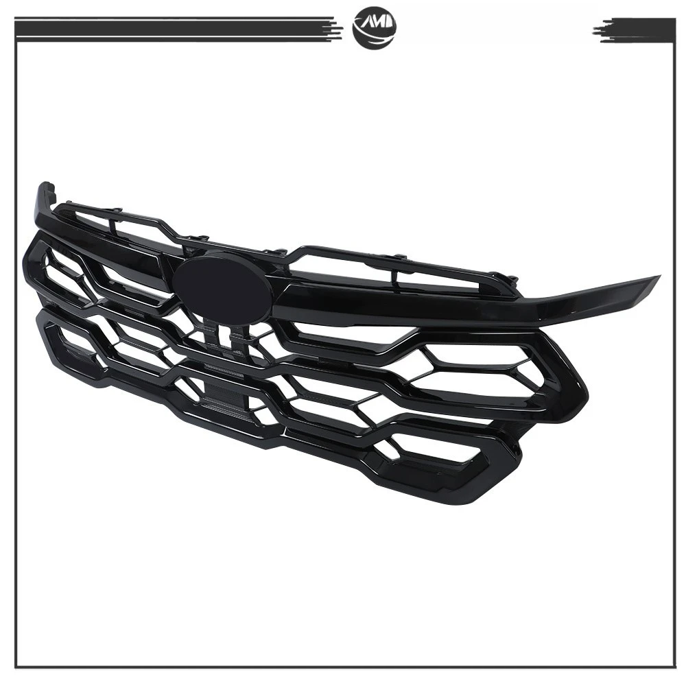 91121FN210GBK Front Bumper Grille For Subaru Crosstrek 2024 Gloss Black Plastic - Detail 1