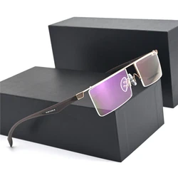 Vazrobe 155mm Oversized Myopia Glasses Male Eyeglasses Frames Men Semi Rimless Brand Spectacles Optical Lens Anti Reflection