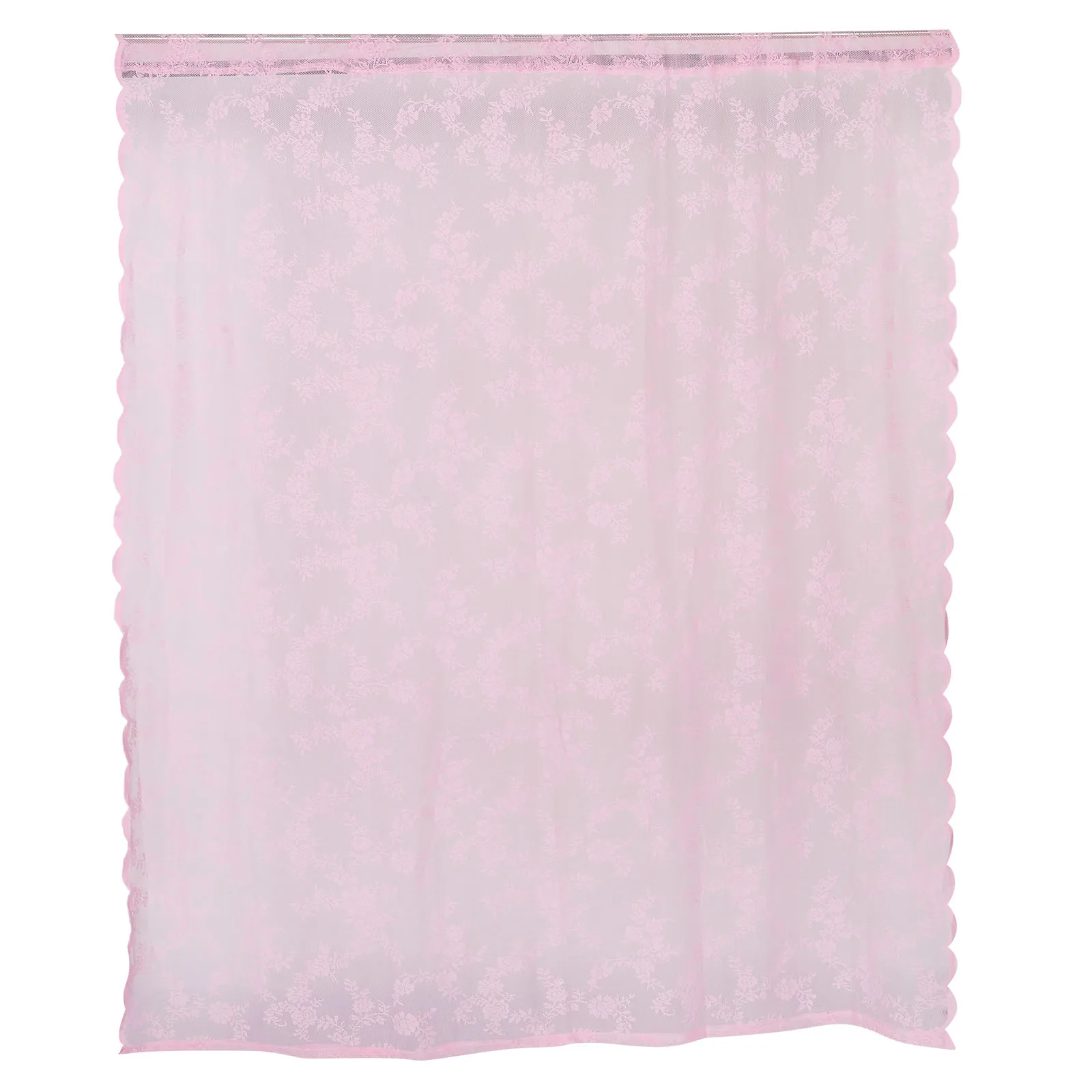 

Vintage Floral Curtains 145X180Cm Pink Lace Sheer Light Filtering Sun Shade For Living Room Bedroom Kitchen Window Drapes Boho